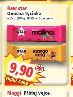 Raw star Ovocná tyčinka - Norma aktualniletaky.eu