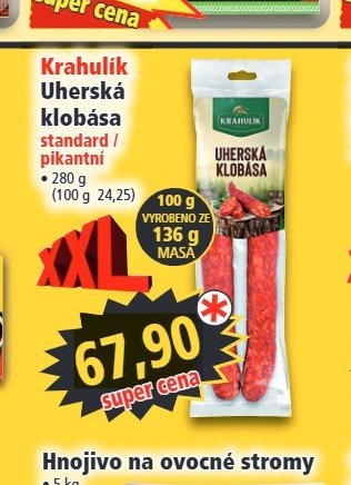 Krahulík Uherská klobása - Norma aktualniletaky.eu