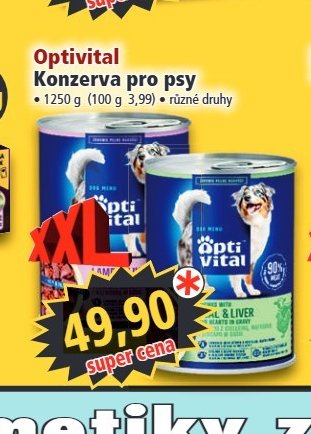 Optivital Konzerva pro psy - Norma aktualniletaky.eu