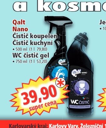 Qalt Nano Čistič koupelen, kuchyní, WC čistič gel - Norma aktualniletaky.eu