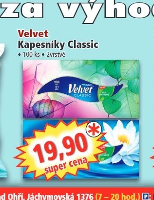 Velvet Kapesníky Classic - Norma aktualniletaky.eu