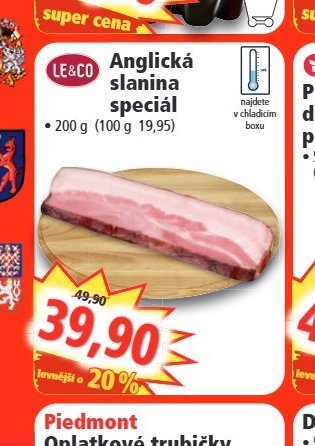 Anglická slanina speciál - Norma aktualniletaky.eu