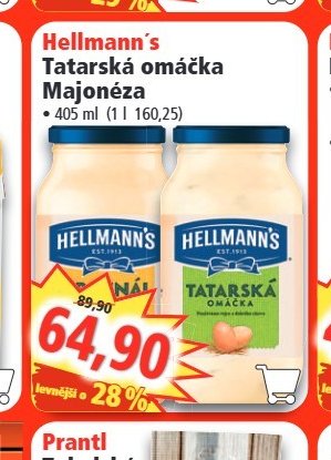 Hellmann's Tatarská omáčka Majonéza - Norma aktualniletaky.eu