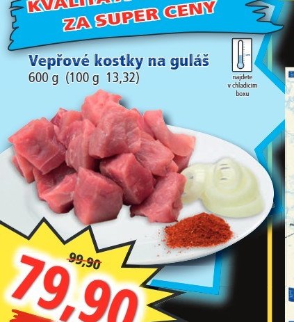 Vepřové kostky na guláš - Norma aktualniletaky.eu