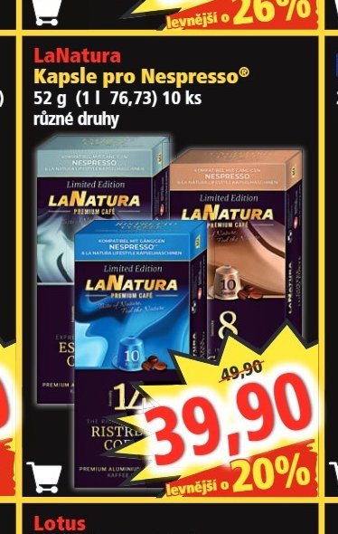 LaNatura Kapsle pro Nespresso - Norma aktualniletaky.eu