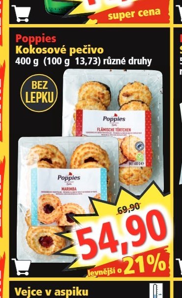 Poppies Kokosové pečivo - Norma aktualniletaky.eu