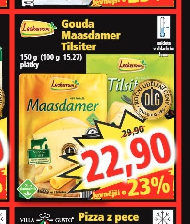 Gouda, Maasdamer, Tilsiter - Norma aktualniletaky.eu