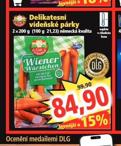 Delikatesní vídeňské párky - Norma aktualniletaky.eu