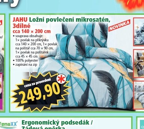 JAHU Ložní povlečení mikrosatén - Norma aktualniletaky.eu