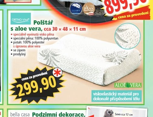 ORTHO-Vital Polštář s aloe vera - Norma aktualniletaky.eu