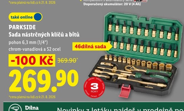 PARKSIDE Sada nástrčných klíčů a bitů - Lidl aktualniletaky.eu