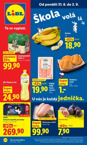 aktuální leták Lidl 31.8.2026-2.9.2026