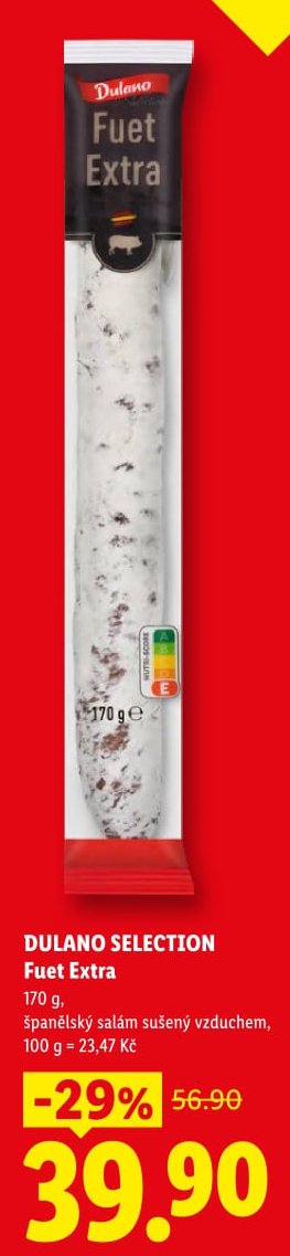 Dulano Selection Fuet Extra - Lidl aktualniletaky.eu