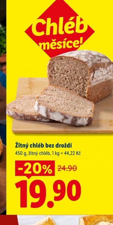 Žitný chléb bez droždí - Lidl aktualniletaky.eu