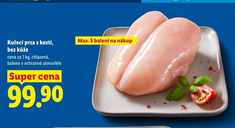 Kuřecí prsa s kostí, bez kůže - Lidl aktualniletaky.eu