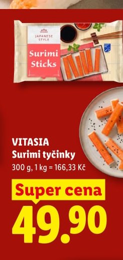 VITASIA Surimi tyčinky - Lidl aktualniletaky.eu