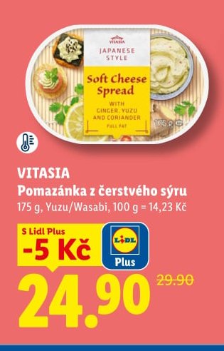 VITASIA Pomazánka z čerstvého sýru - Lidl aktualniletaky.eu