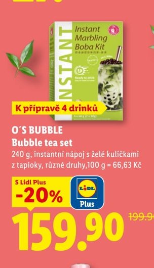 O´S BUBBLE Bubble tea set - Lidl aktualniletaky.eu