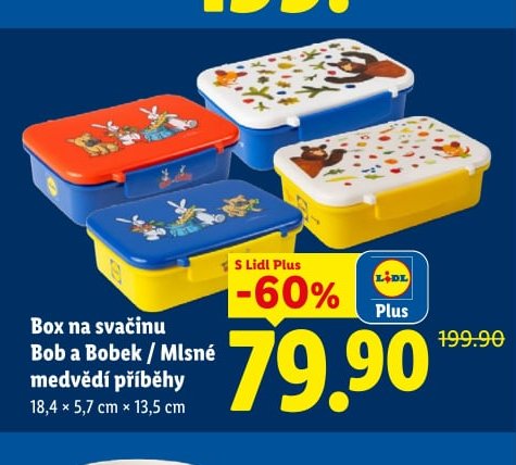 Box na svačinu Bob a Bobek / Mlsné medvědí příběhy - Lidl aktualniletaky.eu