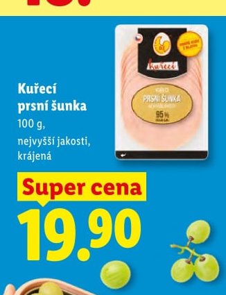 Kuřecí prsní šunka - Lidl aktualniletaky.eu