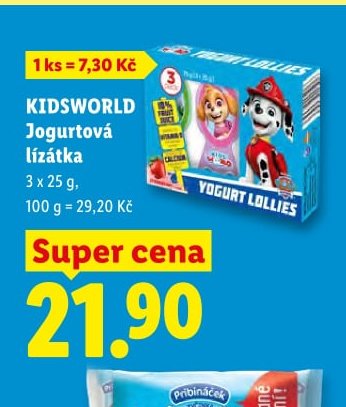 KIDSWORLD Jogurtová lízátka - Lidl aktualniletaky.eu