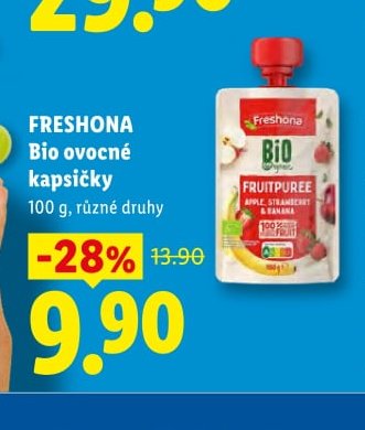 FRESHONA Bio ovocné kapsičky - Lidl aktualniletaky.eu