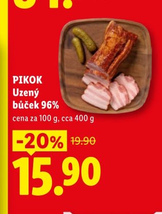 PIKOK Uzený bůček 96% - Lidl aktualniletaky.eu