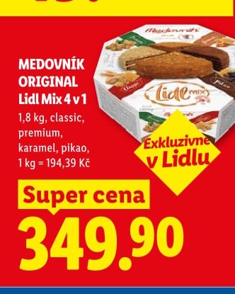 MEDOVNÍK ORIGINAL Lidl Mix 4 v 1 - Lidl aktualniletaky.eu