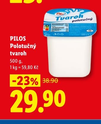 PILOS Polotučný tvaroh - Lidl aktualniletaky.eu