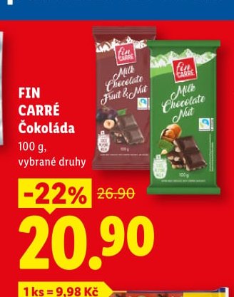 FIN CARRÉ Čokoláda - Lidl aktualniletaky.eu