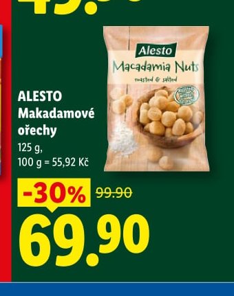 ALESTO Makadamové ořechy - Lidl aktualniletaky.eu