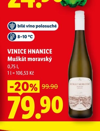 Vinice Hnanice Muškát moravský - Lidl aktualniletaky.eu
