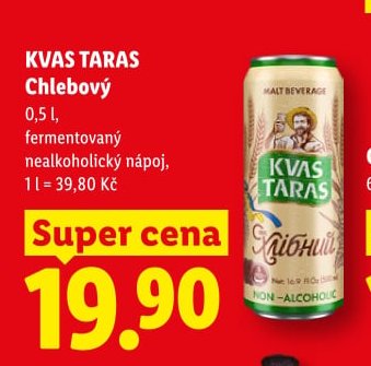 KVAS TARAS Chlebový - Lidl aktualniletaky.eu