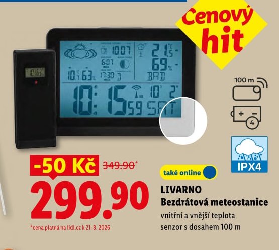 LIVARNO Bezdrátová meteostanice - Lidl aktualniletaky.eu