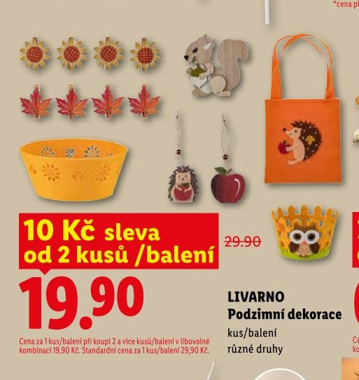 LIVARNO Podzimní dekorace - Lidl aktualniletaky.eu