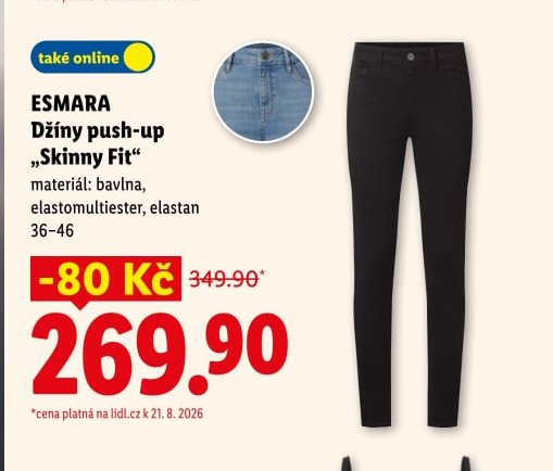 ESMARA Džíny push-up „Skinny Fit“ - Lidl aktualniletaky.eu