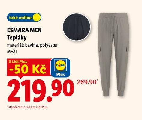 ESMARA MEN Tepláky - Lidl aktualniletaky.eu