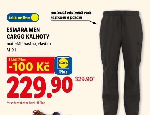 ESMARA MEN CARGO KALHOTY - Lidl aktualniletaky.eu