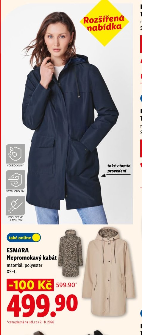 ESMARA Nepromokavý kabát - Lidl aktualniletaky.eu