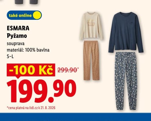 ESMARA Pyžamo souprava - Lidl aktualniletaky.eu