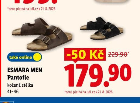 ESMARA MEN Pantofle - Lidl aktualniletaky.eu