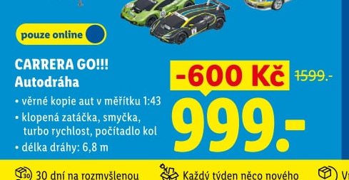 CARRERA GO!!! Autodráha - Lidl aktualniletaky.eu