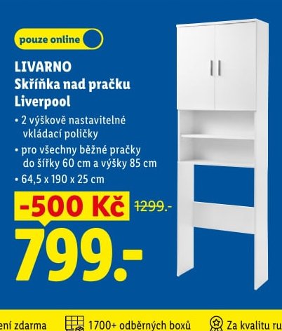 LIVARNO Skříňka nad pračku Liverpool - Lidl aktualniletaky.eu