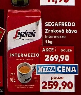 Segafredo zrnková káva Intermezzo 1 kg - Kaufland aktualniletaky.eu
