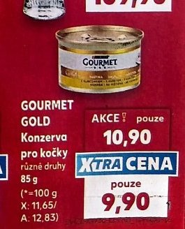 Gourmet Gold konzerva pro kočky různé druhy 85 g - Kaufland aktualniletaky.eu