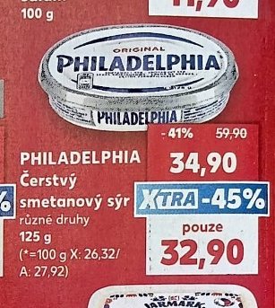 PHILADELPHIA Čerstvý smetanový sýr - Kaufland aktualniletaky.eu