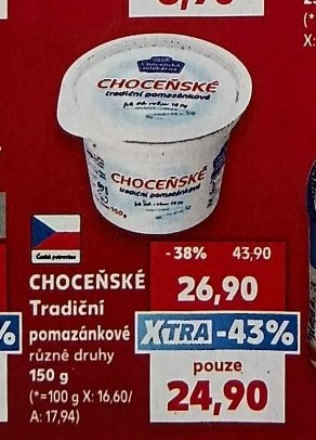 CHOCEŇSKÉ Tradiční pomazánkové - Kaufland aktualniletaky.eu