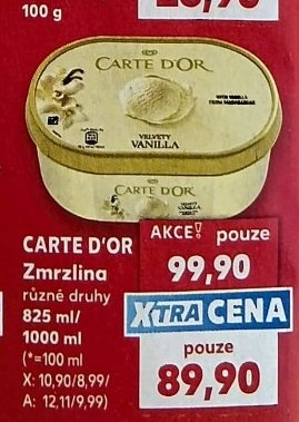 CARTE D'OR Zmrzlina - Kaufland aktualniletaky.eu
