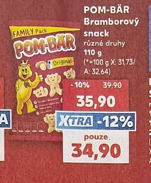 Pom-Bär Bramborový snack - Kaufland aktualniletaky.eu