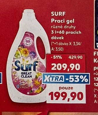 Surf Prací gel - Kaufland aktualniletaky.eu